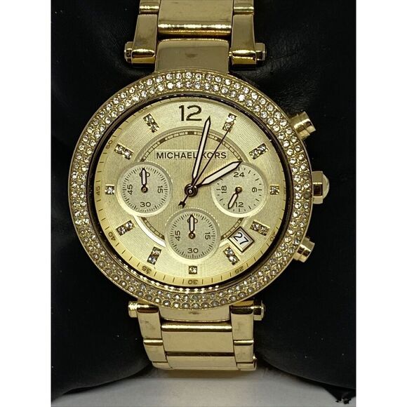 Michael Kors Parker MK5354 Women Stainless Steel Analog Dial Quartz Watch XR652 - Picture 2 of 12